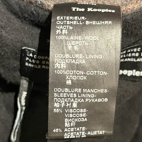 The Kooples Plaid Wool Toggle Coat - Picture 7 of 8